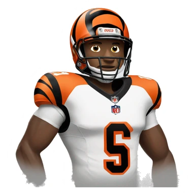 bengals nfl player in uniform  sticker