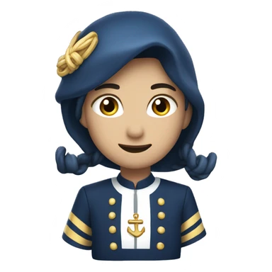 cœur bleu marine sticker