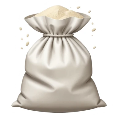 open bag of flour sticker