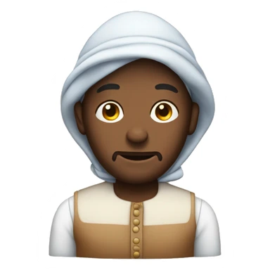 Man in bonnet bedtime sticker