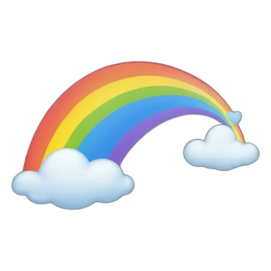 Cœur en arc-en-ciel sticker