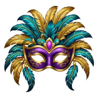 Venetian Carnival Mask sticker