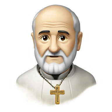 Saint Padre Pio avec un chapelet levant les deux mains levées vers le haut et montrant ses stigmates paumes ouvertes sticker