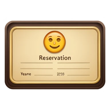 make a reservation sticker