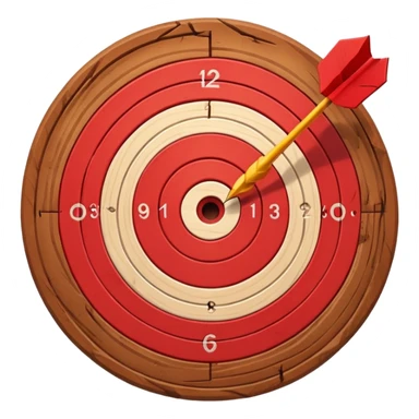 Bullseye red direct hit front sticker