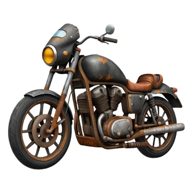 Damaged motorbike  sticker