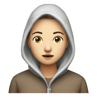 A woman with a cold and fever  sticker