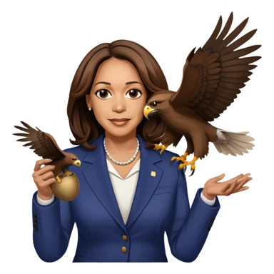 Kamala Harris hawk tuah sticker