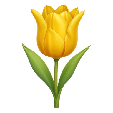 Emoji de tulipán amarillo sticker
