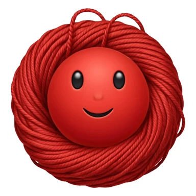 red ball of yarn sticker