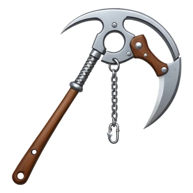 make japan weapon named "kusarigama" sticker