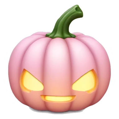 Light pink magic candle pumpkin  sticker