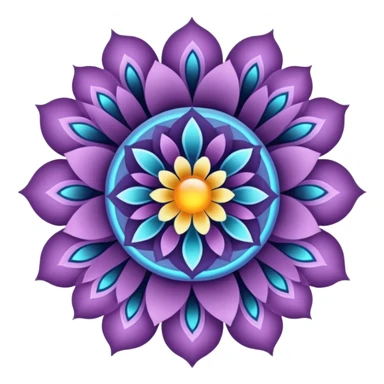 Interdimensional bloom: portals opening within floral fractals and energy fields sticker