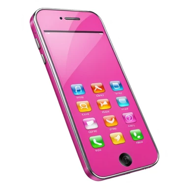 pink cell phone sticker