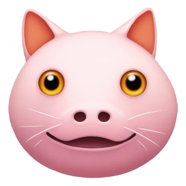 Kitsune mask blobfish sticker