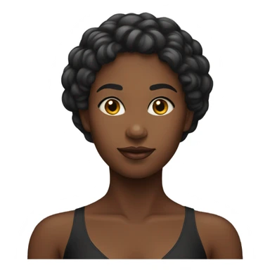 Corps femme noir maillot de bain  sticker