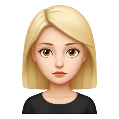 Polite, put-together, and observant. Always seems like they’re mentally five steps ahead. woman seriuos composed sleek
more dinamic emoji  sticker