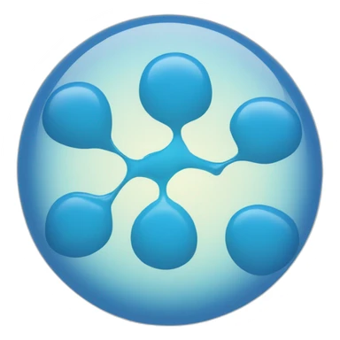 cerulean ink blot sticker