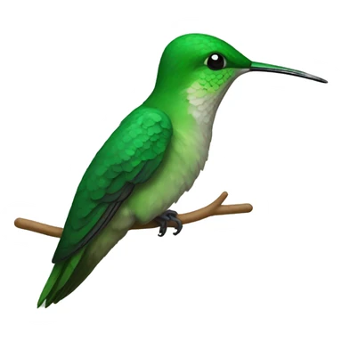 A green hummingbird  sticker