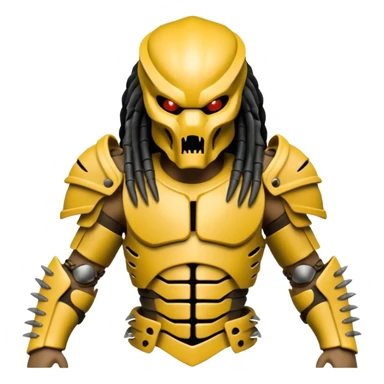 Predator from movie predator with bone armor sticker
