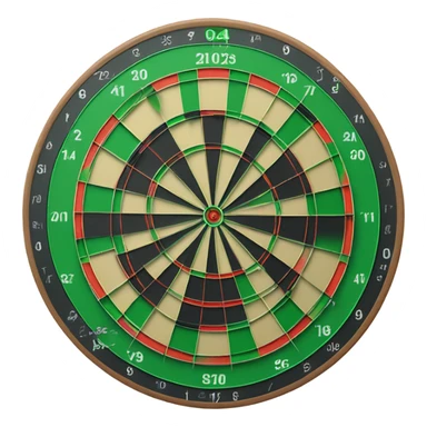 green dart board sticker