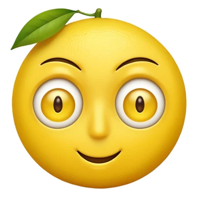 Eye twitching emoji with one eye open and the other eye twitching  like it ate a lemon sticker