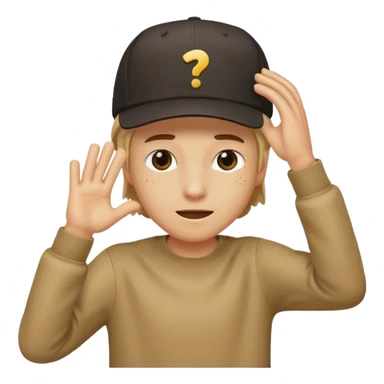 Dabbing guy with backwards hat sticker