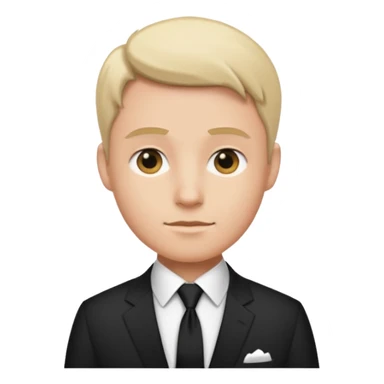 white shirt & black tie sticker