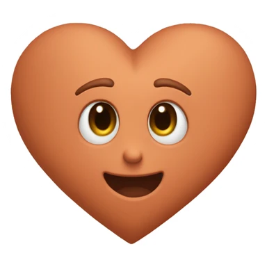 terracotta heart sticker