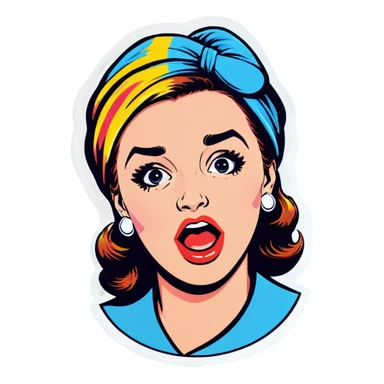 Pop art Be embarrassed sticker