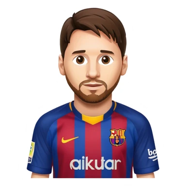 Lro messi barcelona logo sticker