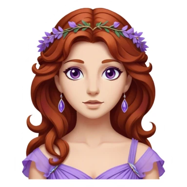 In Disney’s Hercules (1997), Megara is a witty and independent woman with auburn hair, purple eyes, and a lavender Grecian-style dre sticker