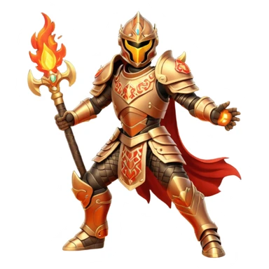 fire armored warrior sticker