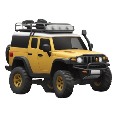 A robust vehicle climbing a trail sticker