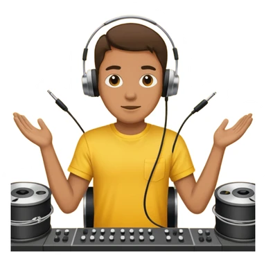 concert yellow Cable reels sticker