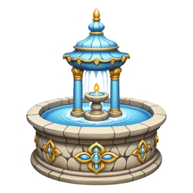 sacred fountain sticker