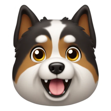 A dog very surprised sticker