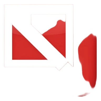 a red square with the word "ur pist" in the middle of the square sticker