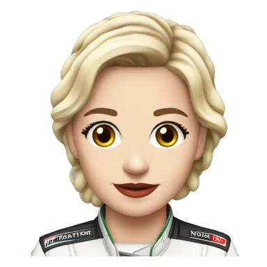 Fan-girl F1 McLaren noirnette sticker