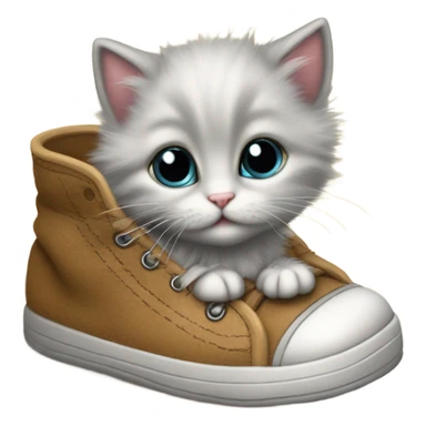Kitten in shoe  sticker