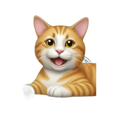 cat-with-macbook sticker