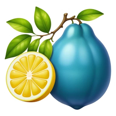 Citron bleu  sticker