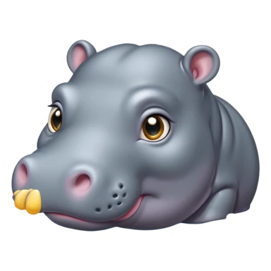 baby hippo sticker