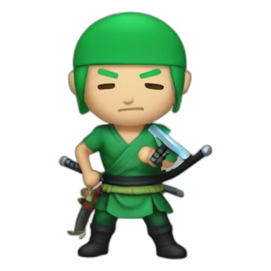 Zoro qui a un sabre laser sticker