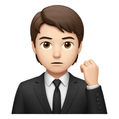 a liittle tired and frustrated entepreneur (only his face). with suit and only a little bit emotional face. young entepreneurs with various suits, but in classic colours. various hair. one person per one emoji. give me a few options. not so tired, more like normal face. sticker