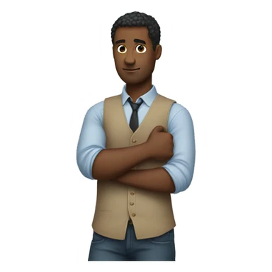 man rolling up his sleeves emoji sticker