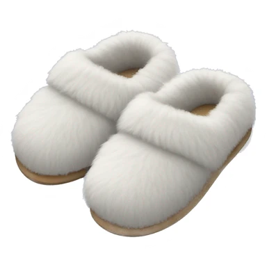 Fluffy slippers sticker