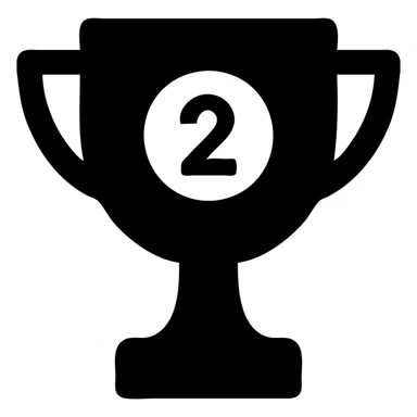 second place cup sticker