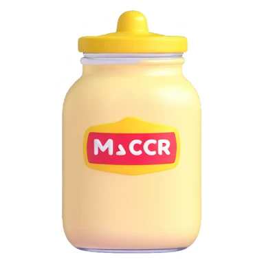 mayonnaise jar sticker