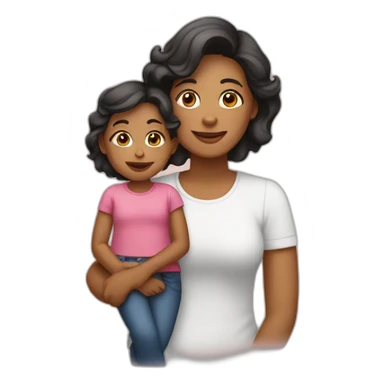 Mamá e hija sticker